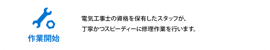 作業開始